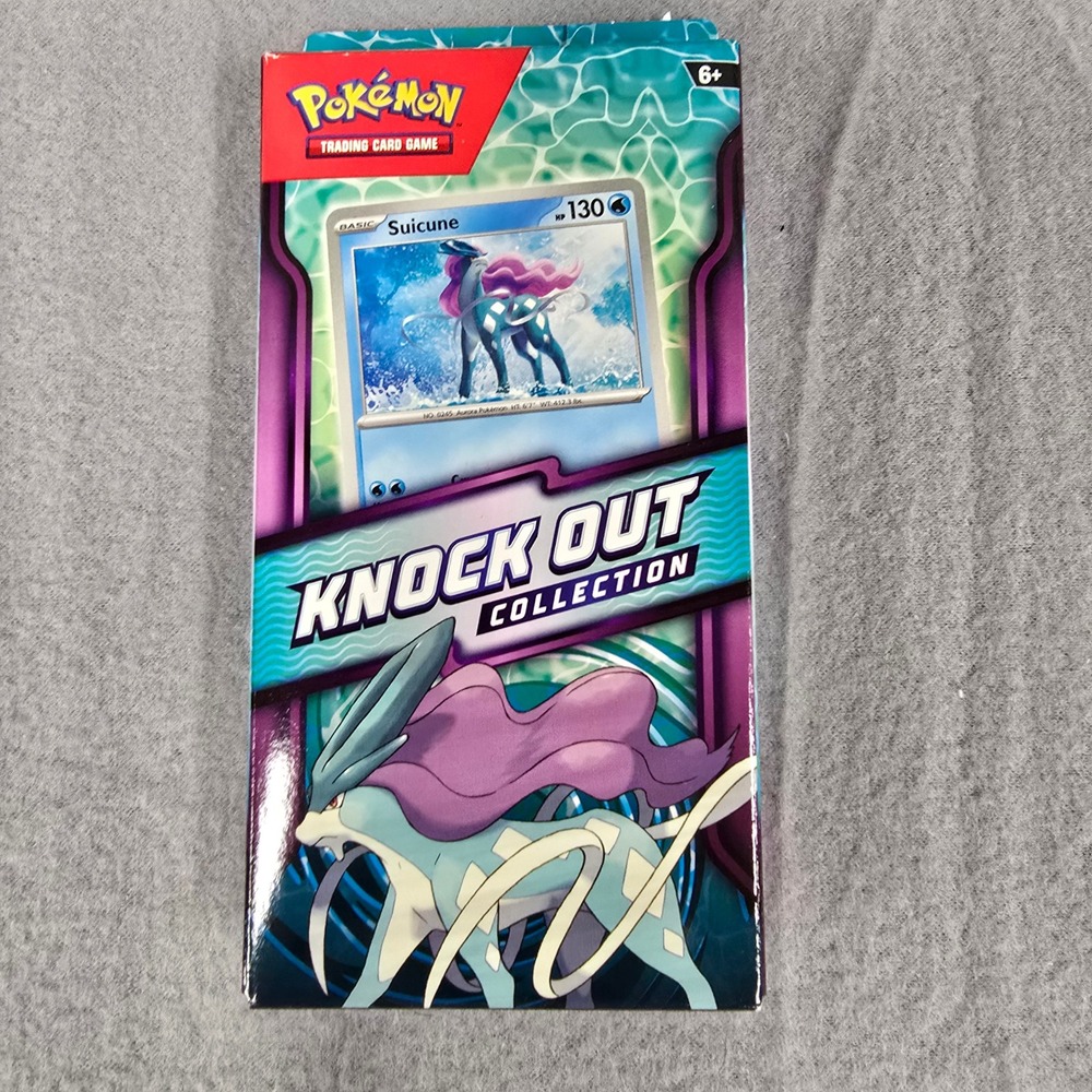 Pokemon TCG Knock Out Collection Suicune Sealed Foil Card 2 Booster Packs